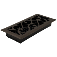 4 x 10 Victorian Oil Rubbed Bronze Plated Register