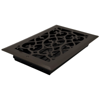 6 x 10 Victorian Oil Rubbed Bronze Plated Register