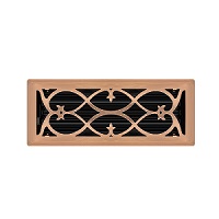 4 X 10 Victorian Floor Register - Copper