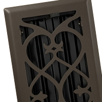 2 x 10 Victorian Oil Rubbed Bronze Plated Register