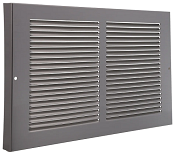30 x 8 Stamped Steel Baseboard Return Grill - Pewter