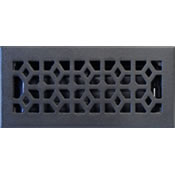 4 x 10 Marquis Cast Pewter Floor Register