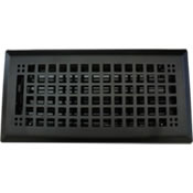 4 x 10 Rockwell Flat Black Floor Register