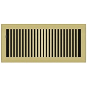 Contemporary Style Brass Plated Floor Registers