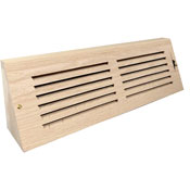 Wood Baseboard with Adjustable Damper