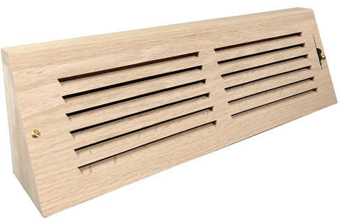 Wood Baseboard with Adjustable Damper