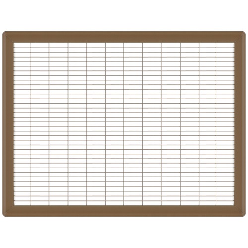 18 x 24 Heavy Gauge Steel Floor Grill - Brown