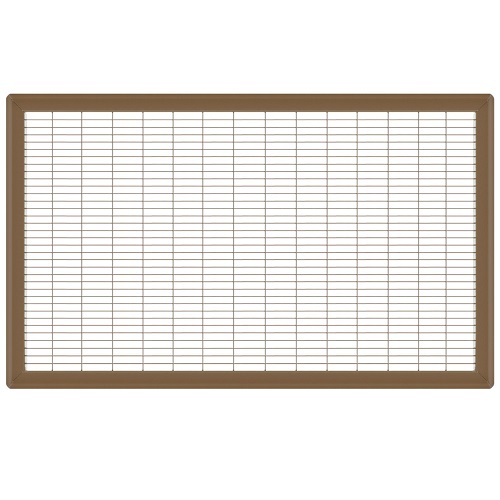 18 x 30 Heavy Gauge Steel Floor Grill - Brown