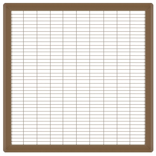 20 x 20 Heavy Gauge Steel Floor Grill - Brown