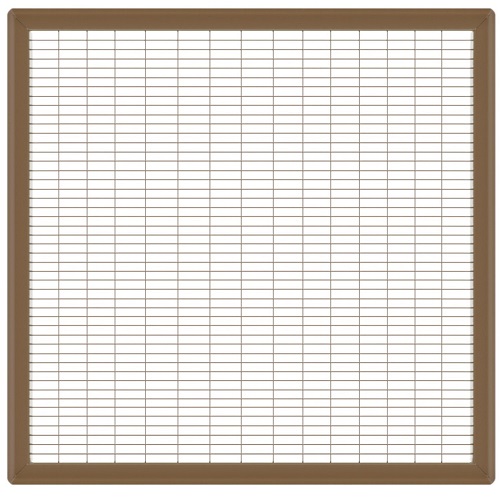 24 x 30 Heavy Gauge Steel Floor Grill - Brown