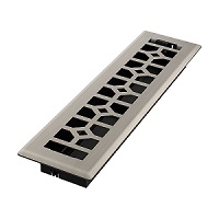 2.25 x 12 Templar Floor Register - Brushed Nickel