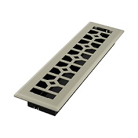 2.25 x 12 Templar Floor Register - Satin Nickel