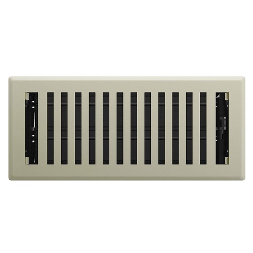 4 x 10 Montezuma Floor Register - Satin Nickel