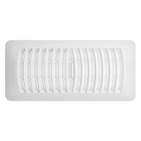 4x10 Deflecto Contemporary White Plastic Register