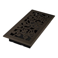 4 x 10 Wonderland Floor Register - Bronze Age
