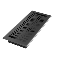 4 x 10 Current Floor Register - Matte Black