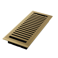 4 x 10 Montezuma Floor Register - Brushed Gold
