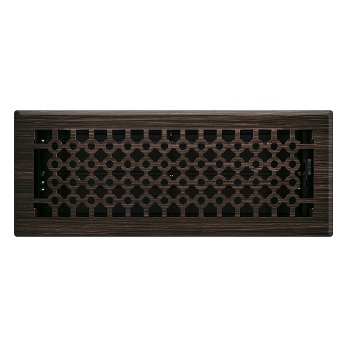 4 x 12 San Francisco Floor Register - Oil Rubbed Bronze