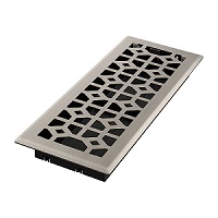 4 x 12 Templar Floor Register - Brushed Nickel