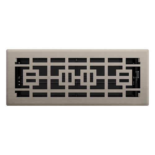 4x12 Tokyo Floor Register - Brushed Nickel