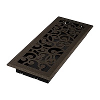 4 x 12 Wonderland Floor Register - Bronze Age