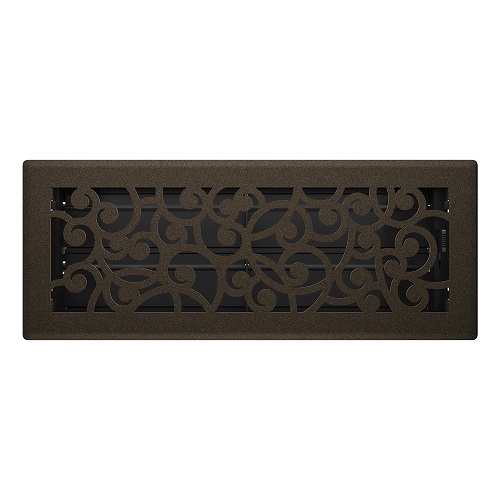 4 x 12 Wonderland Floor Register - Bronze Age