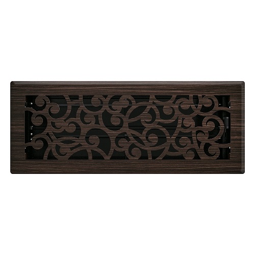 4 x 12 Wonderland Floor Register - Oil Rubbed Bronze