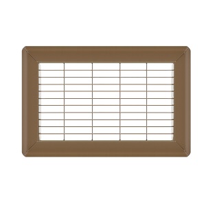 6 x 10 Heavy Gauge Steel Floor Grill - Brown
