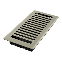 6 x 10 Montezuma Floor Register - Satin Nickel