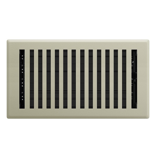 6 x 10 Montezuma Floor Register - Satin Nickel