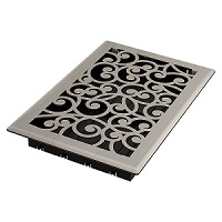 6 x 10 Wonderland Floor Register - Brushed Nickel
