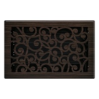 6 x 10 Wonderland Floor Register - Oil Rubbed Bronze