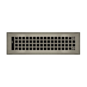 2 x 12 Rockwell Brushed Nickel Floor Register