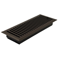 4 x 10 Contemporary Oil Rubbed Bronze Plated Register