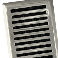 2 X 10 Contemporary Floor Register - Brushed Nickel