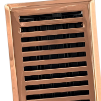 2 X 10 Contemporary Floor Register - Copper