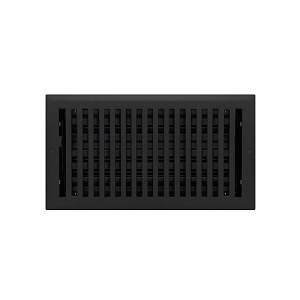 6 x 10 Contemporary Flat Black Floor Register