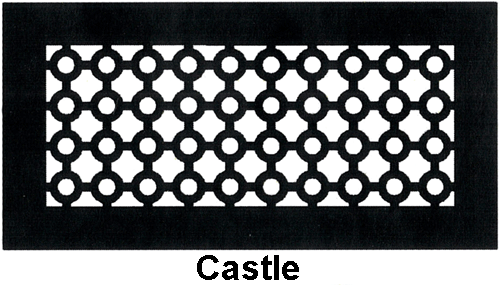 Gold Series Floor Register Castle Style