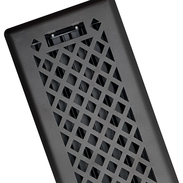 4 x 10 Lattice Floor Register - Metallic Bronze Finish