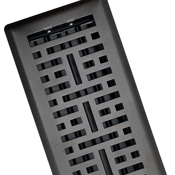 2 x 12 Metro Floor Register - Metallic Bronze Finish