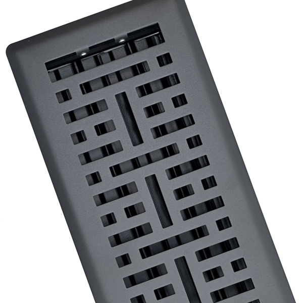4 x 10 Metro Floor Register - Graphite Grey Finish