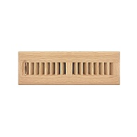 2.25 X 10 Wood Floor Register - Unfinished Oak
