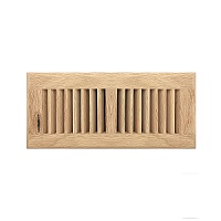 4 X 10 Wood Floor Register - Unfinished Oak
