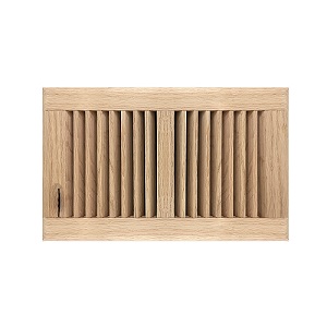 6 X 10 Wood Floor Register - Unfinished Oak