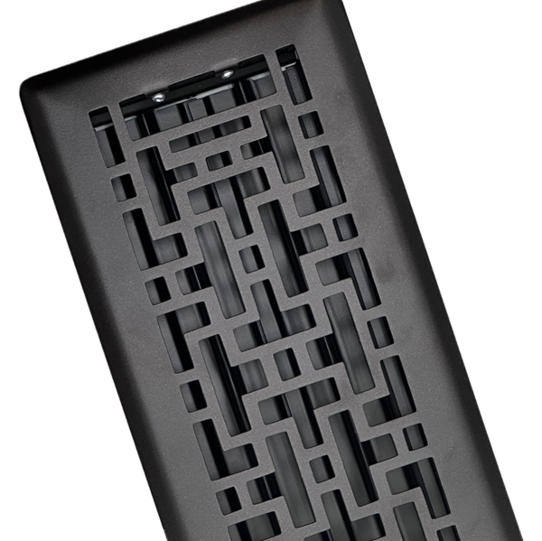 4 x 10 Oriental Floor Register - Metallic Bronze Finish