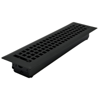 2 x 12 Rockwell Flat Black Floor Register