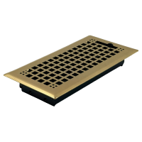 4 x 10 Rockwell Brass Plated Register