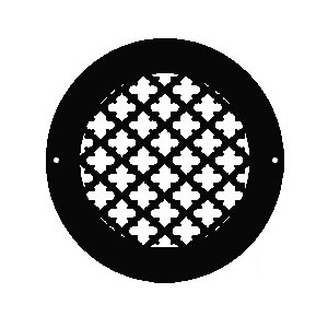 Gold Series Round Wall Register Regency Style