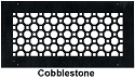 Gold Series Round Wall Grill Cobblestone Style