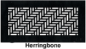 Gold Series Floor Register Herringbone Style